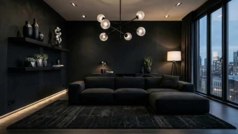 Black Living Room Decor Ideas