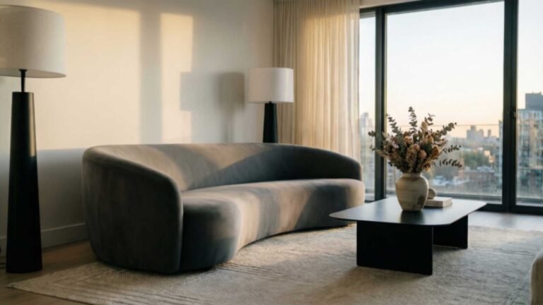 Curved Sofa Ideas for Living Room