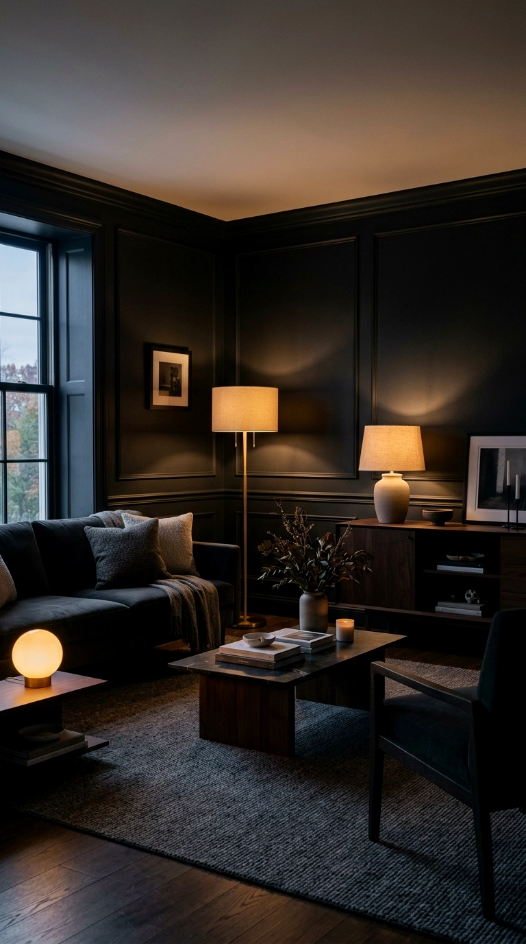 7. Three lamps minimum, all at different heights