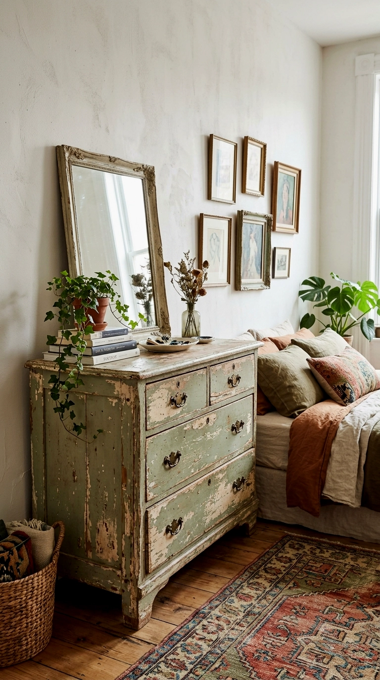 6. Choose distressed wood with honest wear