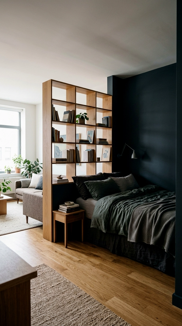 1. Claim the darkest corner for the bed