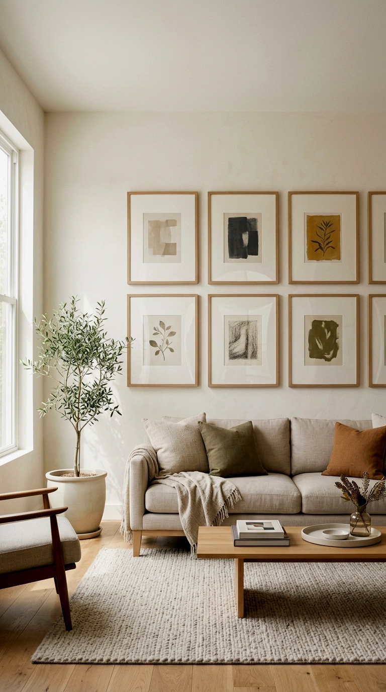 3. Rehang all the art at gallery height