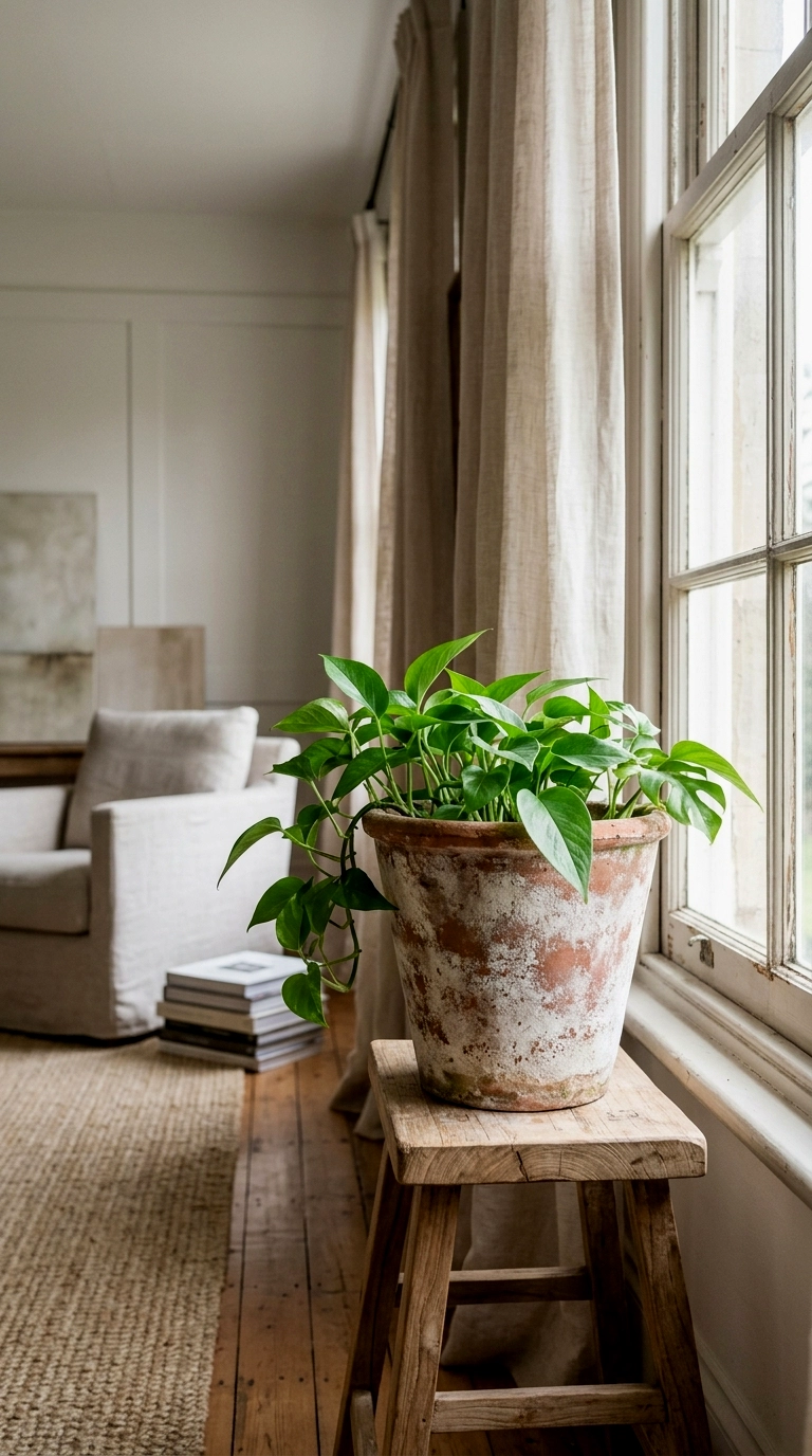 9. Bring terracotta pots indoors