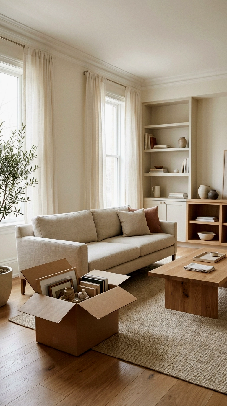 1. Walk every room with a box and remove ten things