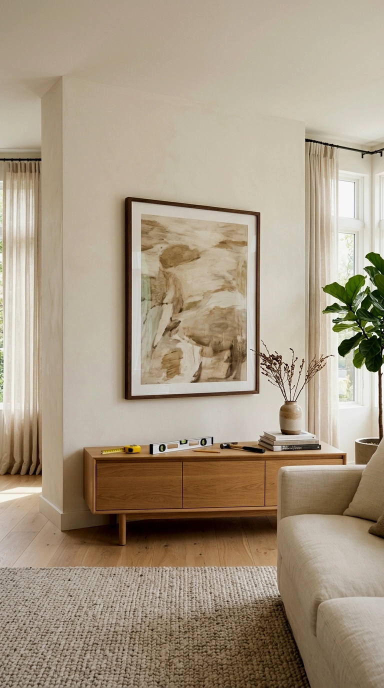 3. Rehang the three worst hung pictures