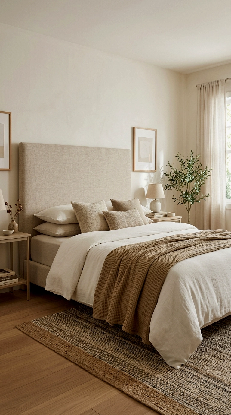 2. Fake a tall headboard