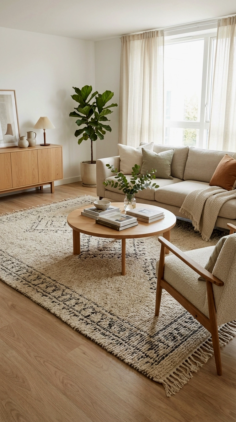 11. Lay your rug over their carpet or floor