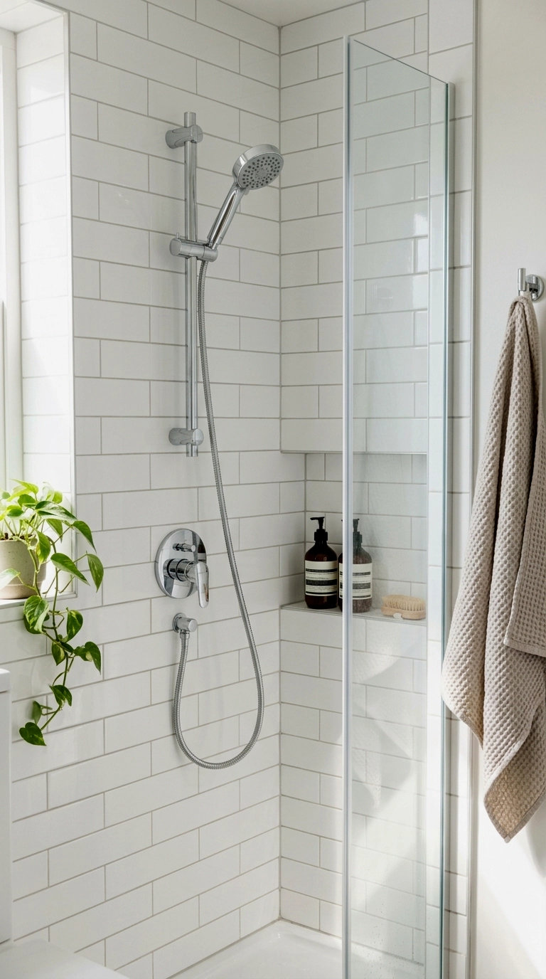 13. Fit your own shower head and store theirs