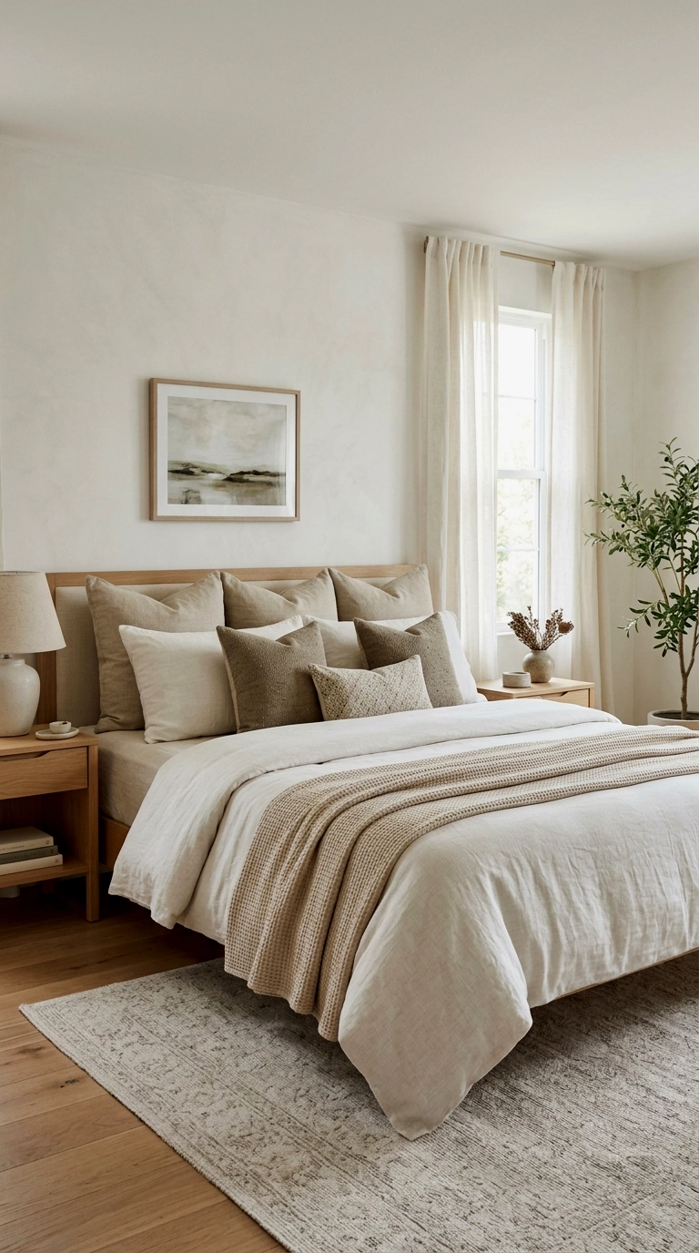 3. Build the pillow stack in threes