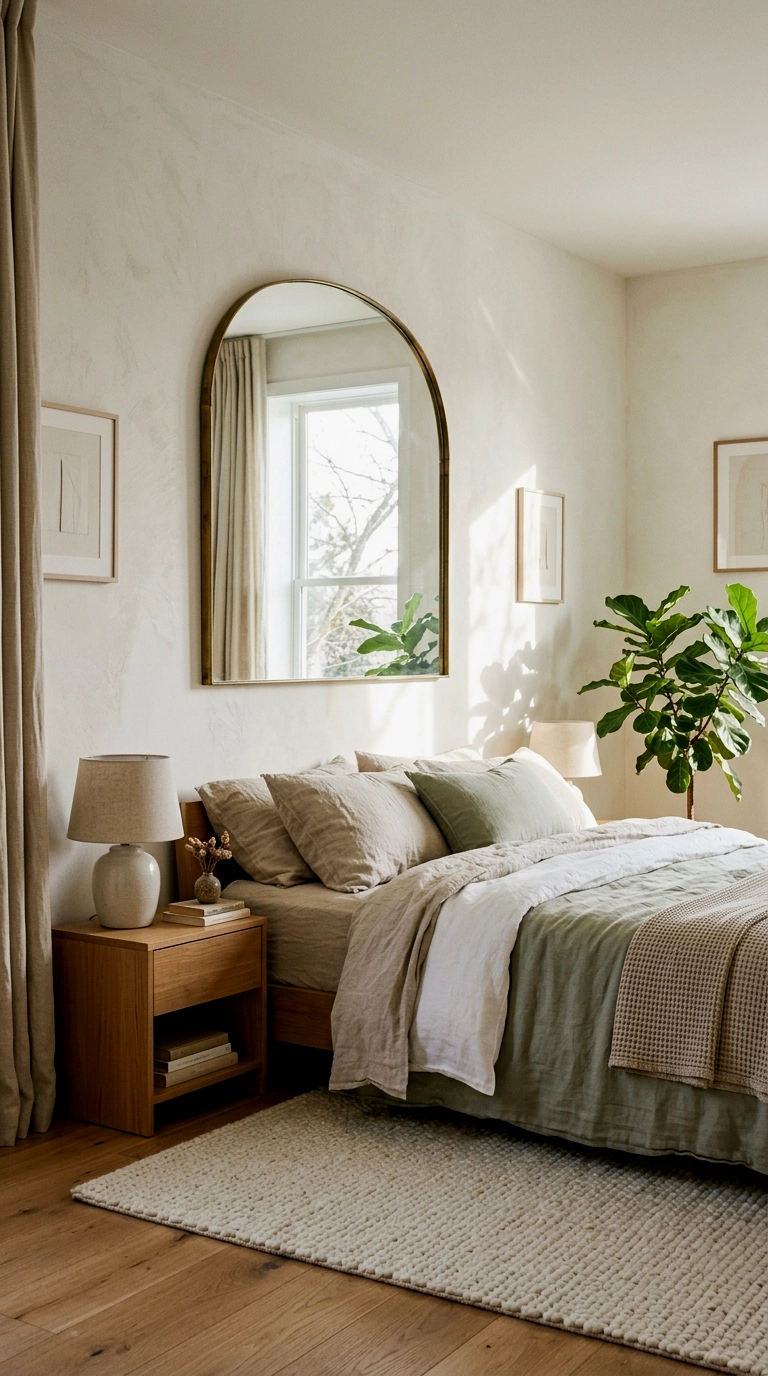 10. Give the window wall one mirror or ledge