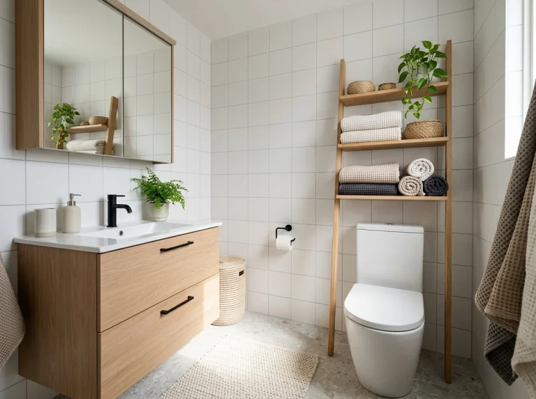 19 Small Bathroom Storage Ideas That Renters Can Do First